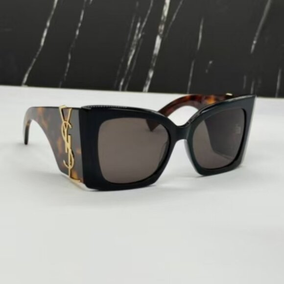 NEW SAINT LAURENT BLAZE SLM119 003 OVERSIZED SUNGLASSES SAINT LAURENT SL M119 - Picture 1 of 5